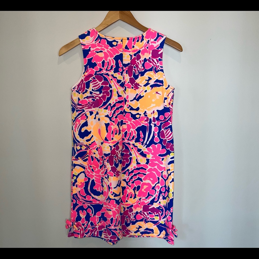Lilly Pulitzer Girls Sleeveless Shift Dress in Pink, Yellow & Blue